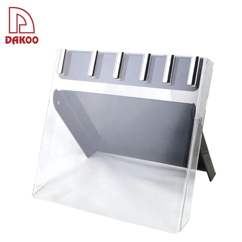 DK New Fresh PP+Coating+TPR Handle 6Pcs Kitchen Knives