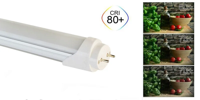 Дешевая Светодиодная трубчатая лампа t8 110 В 220 В, высокая световая мощность 110-1,2 лм/Вт G13 4 фута м 18 Вт, светодиодные лампы