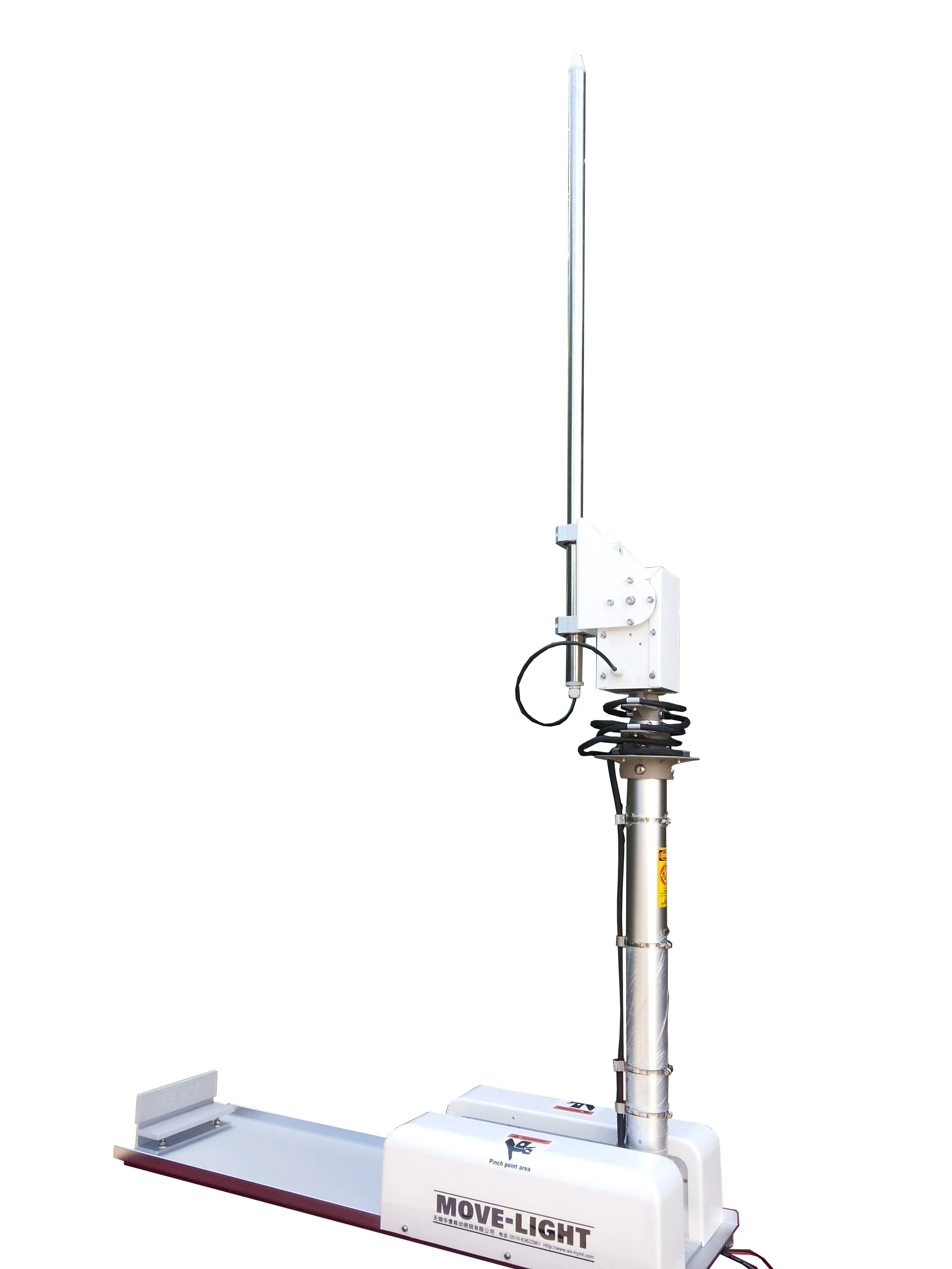 
small folded telescopic antenna mounted on the car 