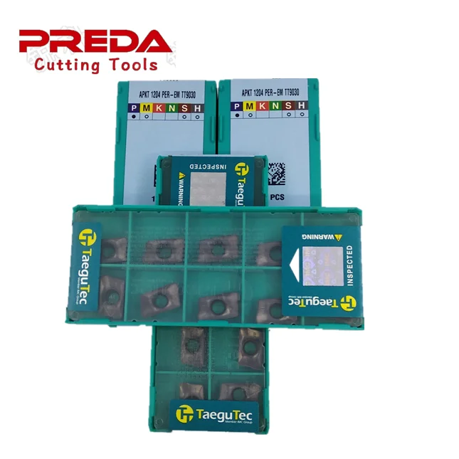 Hot sale Taegutec APKT milling inserts APKT 1204 PER-EM TT9030