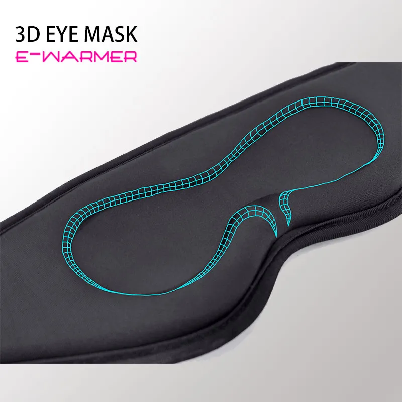 USB 3d eye mask heated eye mask  quick heating eye mask with saftry timing function and 4 level temperature