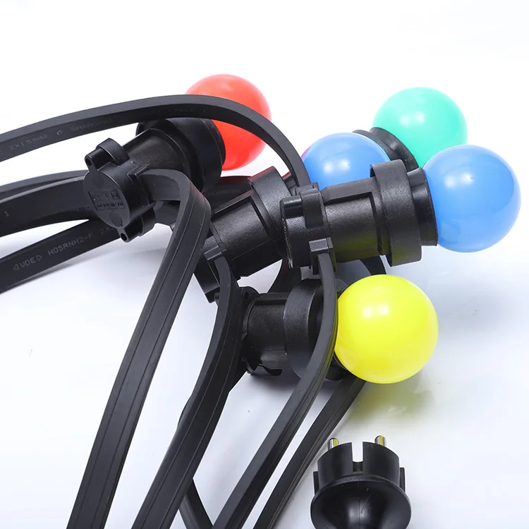 Waterproof Festoon Lighting 100m Garland B22 E27 Belt Lights 220v Outdoor Lighting String IP65
