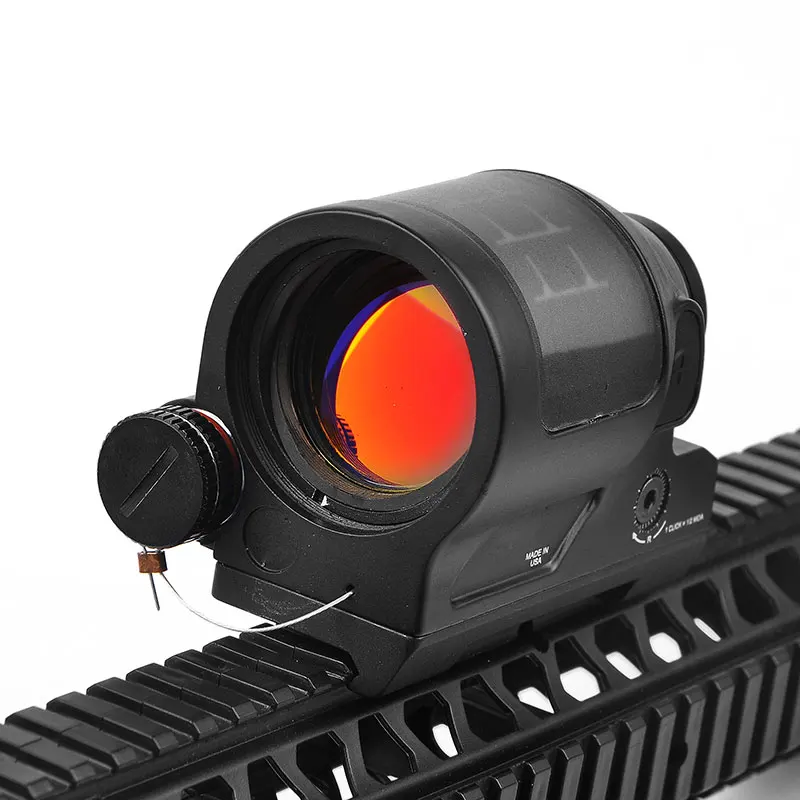 Tactical SRS Reflex Sight 1X38 Red Dot Sight Solar Power System Rifle Scope optics QD Scope Mount solar red dot
