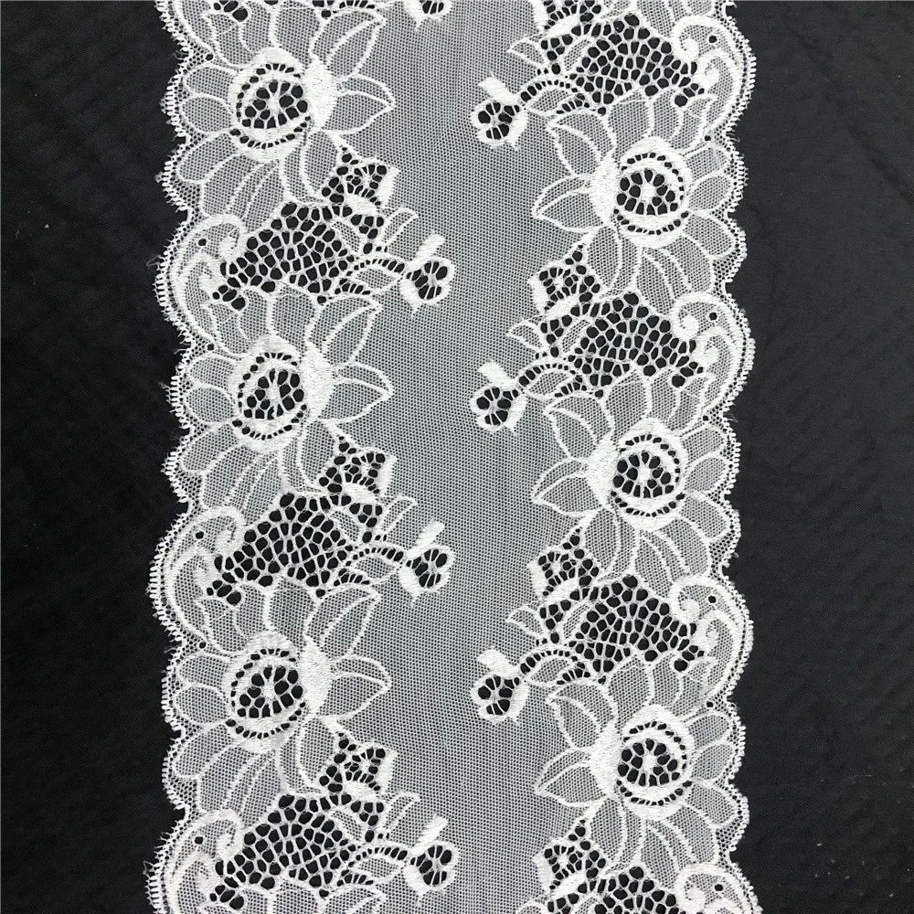 Simple Design Stretch Lace Trim Swiss Lace Fabric Flower Lace For Dress Switzerland