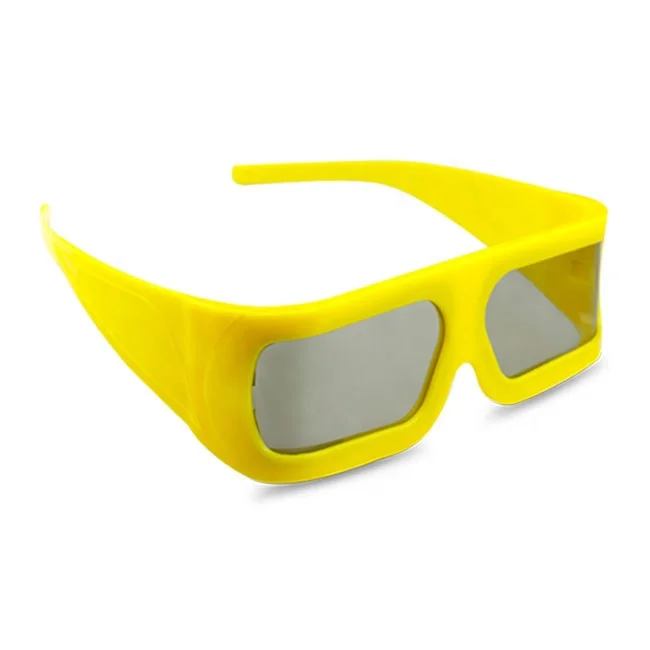 Make 45/135 0/90 Degree Plastic Big Frame Linear Polar 3D Glasses for Imax Cinemas&Videos
