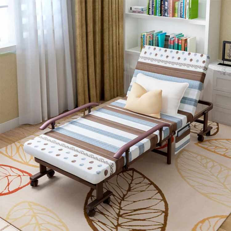 Customized Single size folding bed 70cm with Strong steel frame structure