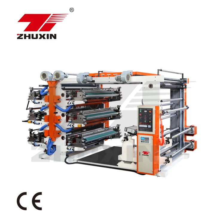 
Zhuxin six Color shopping Bag Printing Machine price 