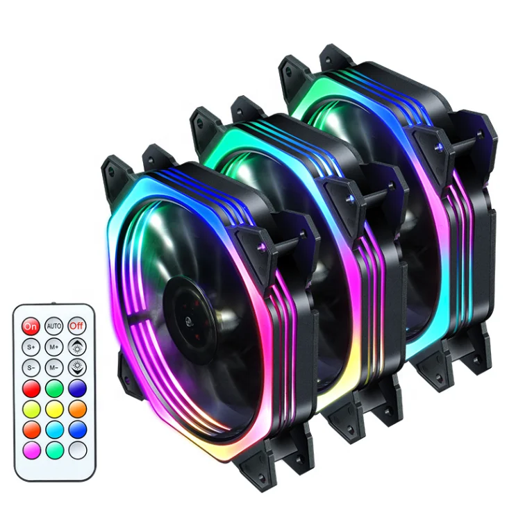 Low price 12v rgb fan 120mm