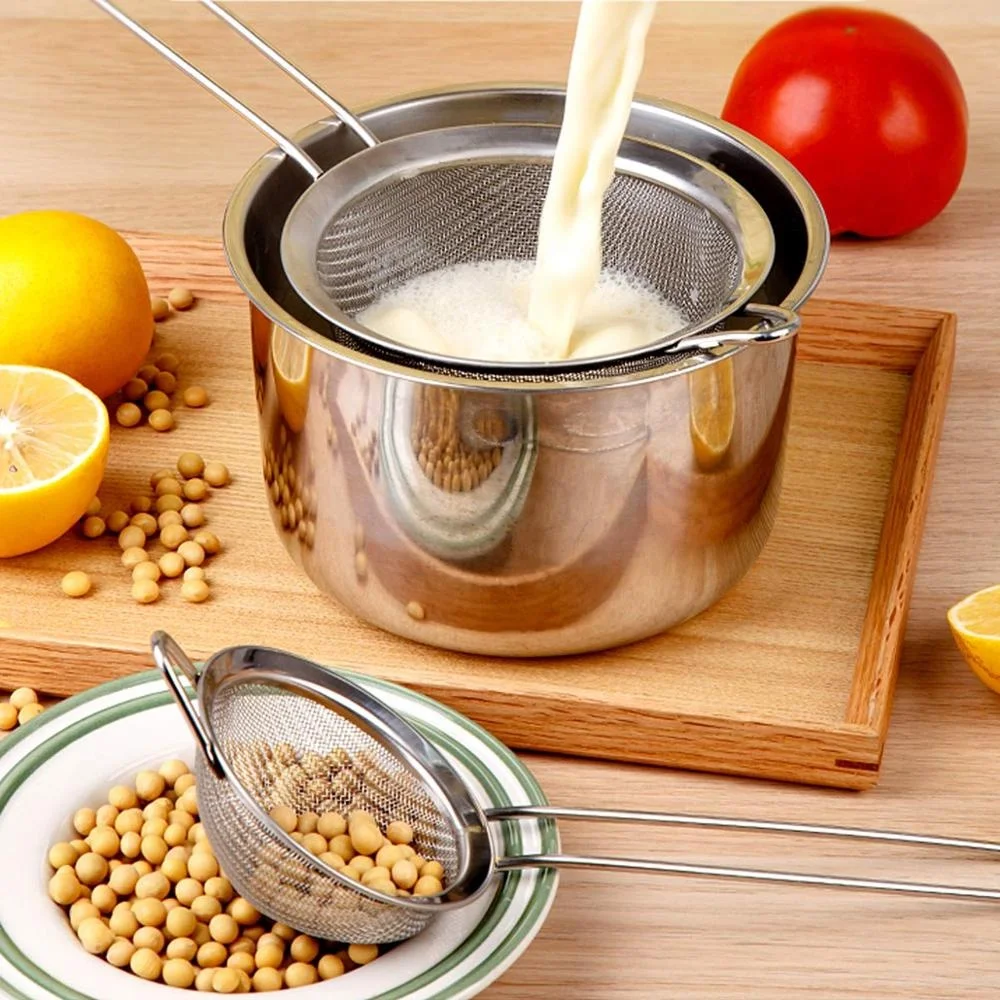 Premium Quality Stainless Steel Fine Mesh Strainers with Wide Resting Ear Design