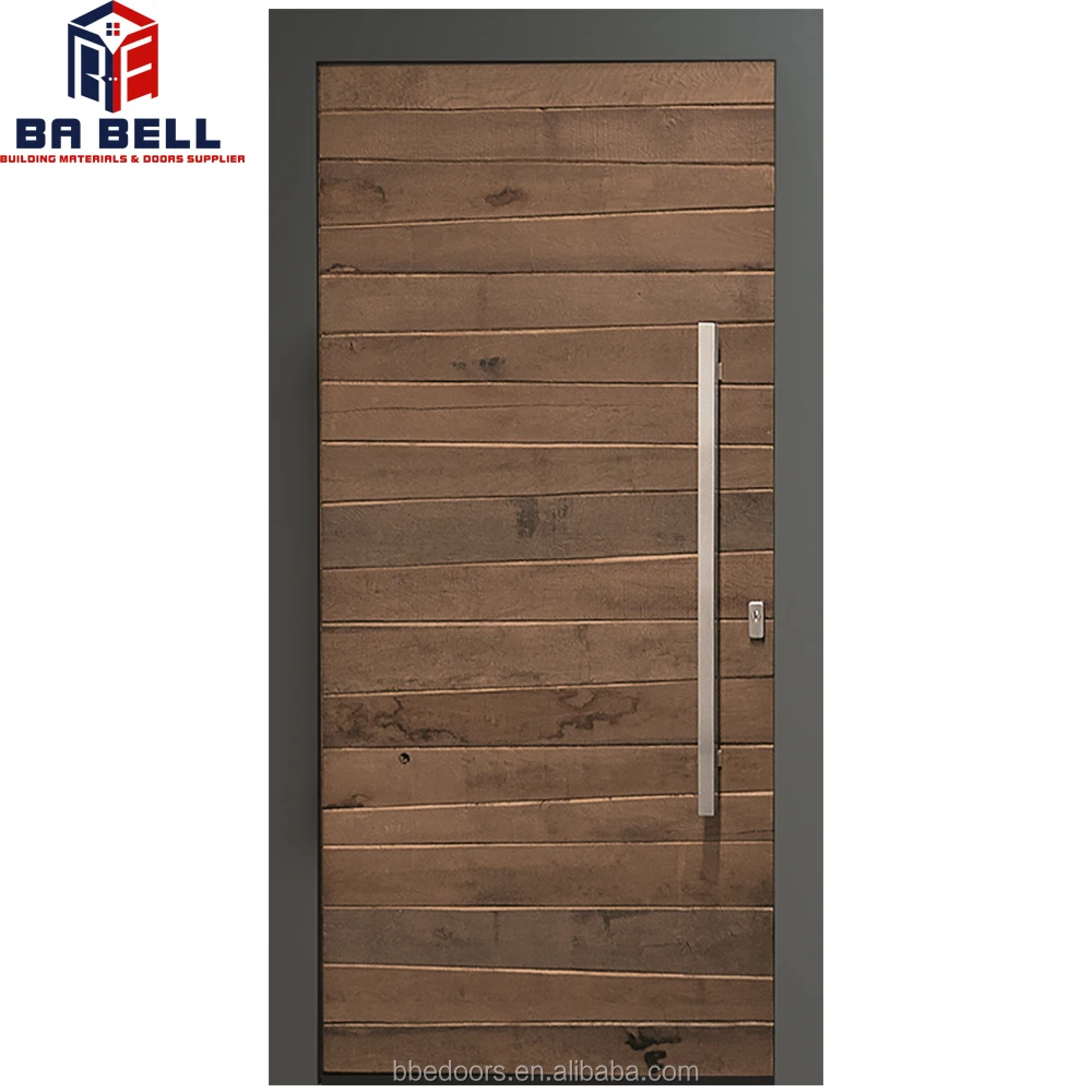 best price modern simple designs villa solid wood door indonesia for home