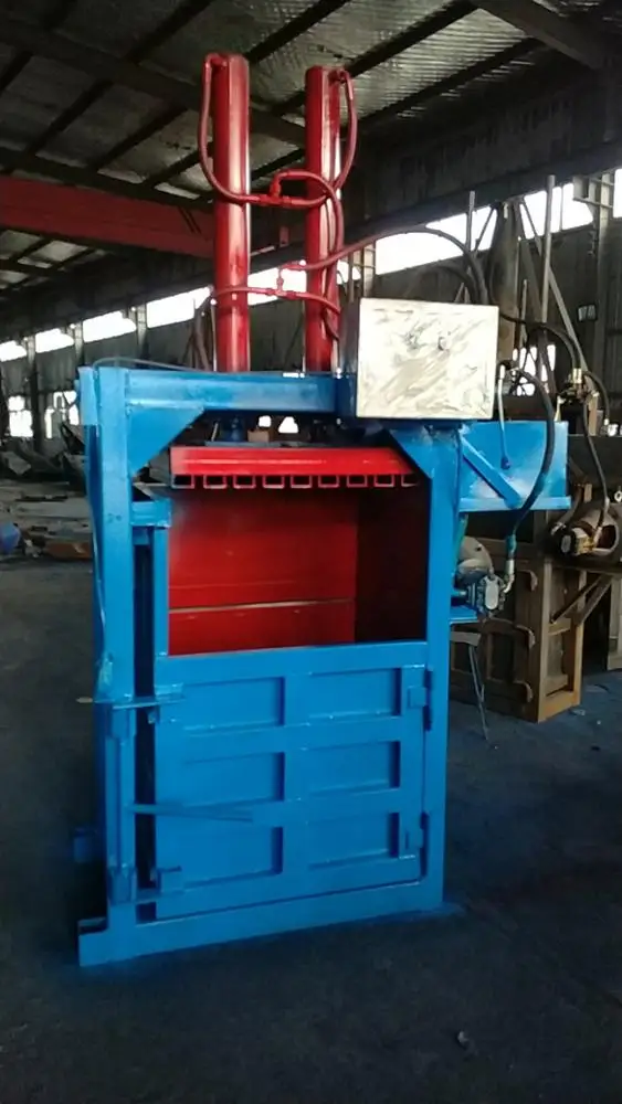 Electric Vertical Hydraulic Cotton Baling/ Textile Cloth Recycling Bailing Machine on a hot sale with high quality assurance