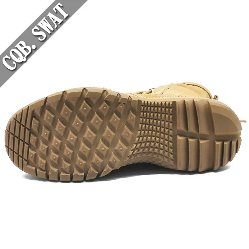 Tactical Combat Boot and Outdoor Training Boot EVA Winter Shoes Mesh Fabric Professional Winter Shoes for Men Rubber YKK Zipper