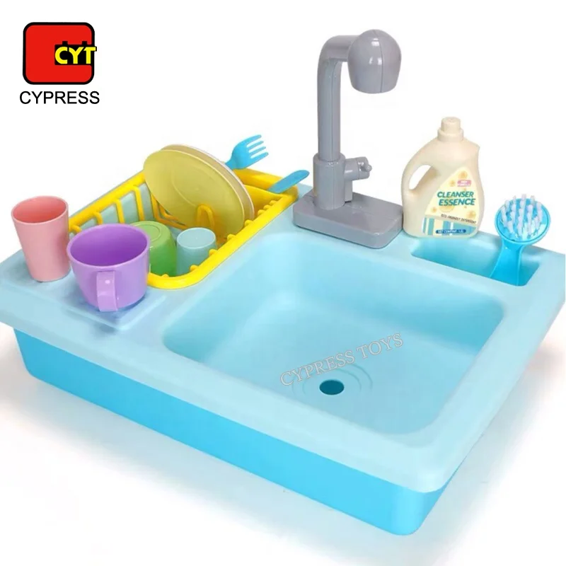 Cocina De Juguete Pretend Play Kitchen Sink Set Toy Tableware Toy For Kids
