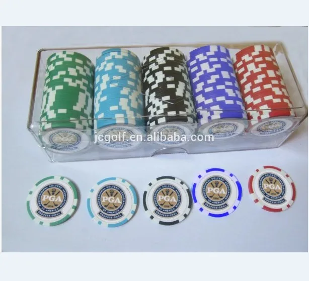 40 mm diameter 11.5 grams Custom logo full color printing on both side unique casino poker chips golf ball marker