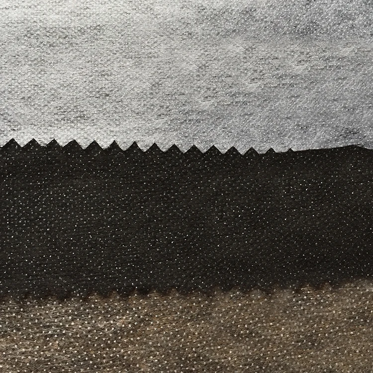 Wholesale High Quality Stretch Polyester Necktie Shirt Collar Fusible Interlining Fabric