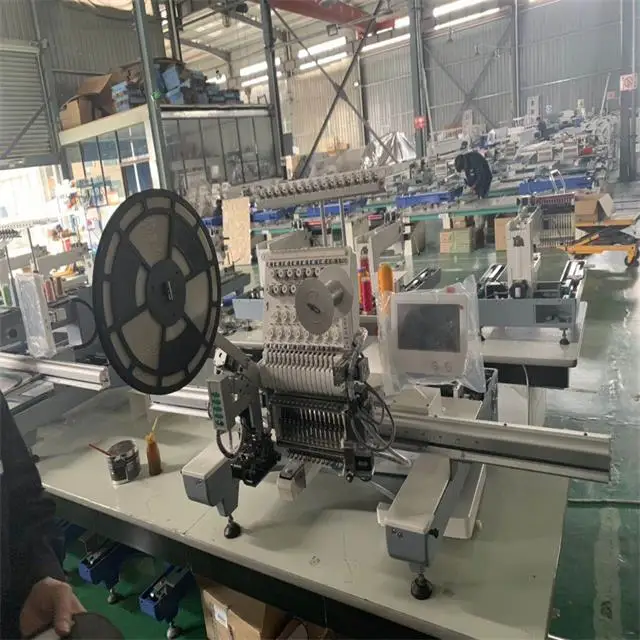 
BR-1501 Single Head 15 Needles loose beads Embroidery Machine Computerized Embroidery Machine 