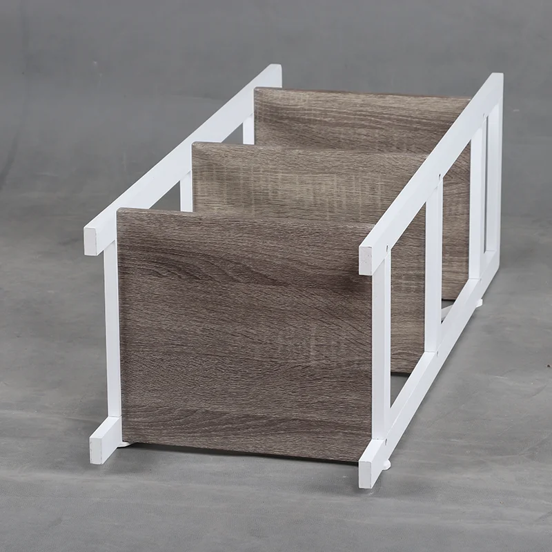 
Cheap living room standing corner storage lean ladder book shelf 