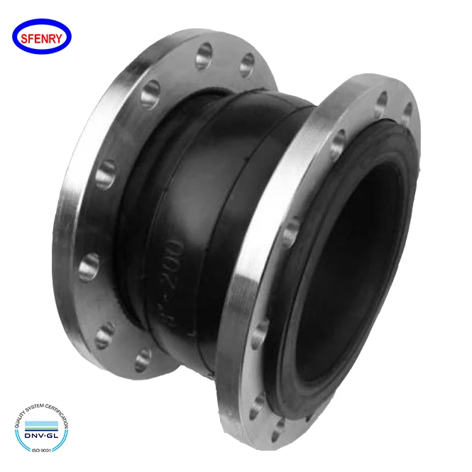 Sfenry EPDM Galvanized Double Sphere Rubber Flexible Bellow Expanison Joint
