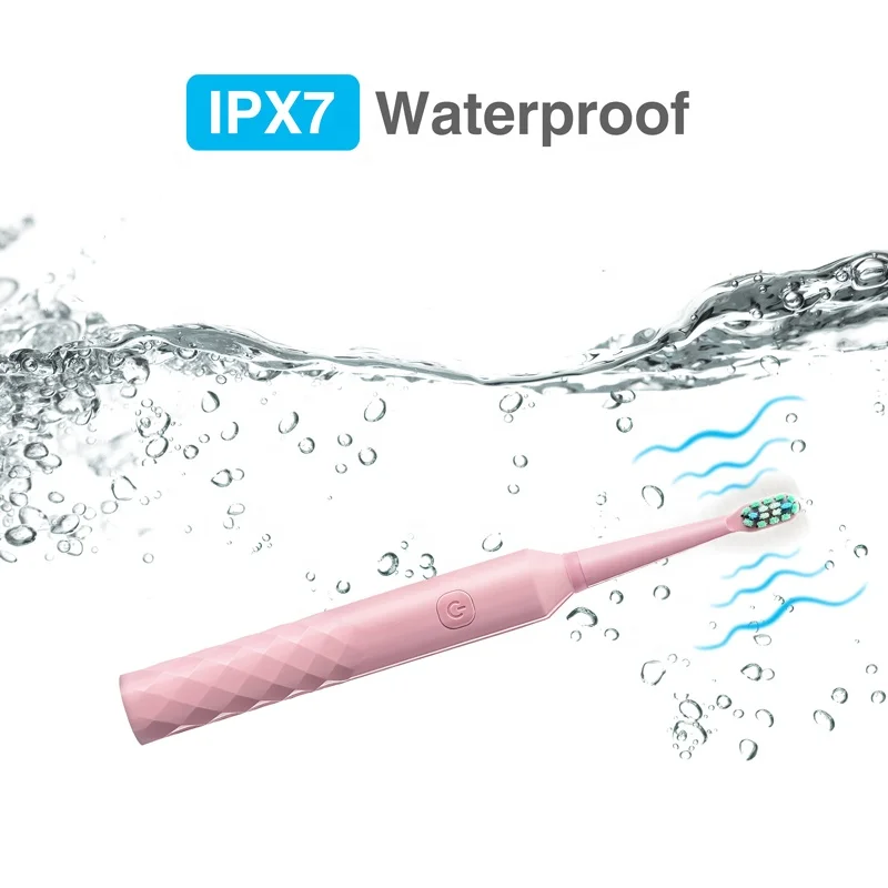 Wholesale PT4S Adult Slim Waterproof Automatic Sonic Electric Vibration USB Charging Rechargeable Toothbrush OEM
