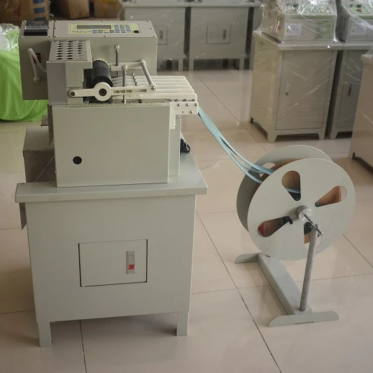 Hot Cut Satin Ribbon Cutting Machine for Cutting Roller Webbing Cutting Label Cutting and Folding Machine
