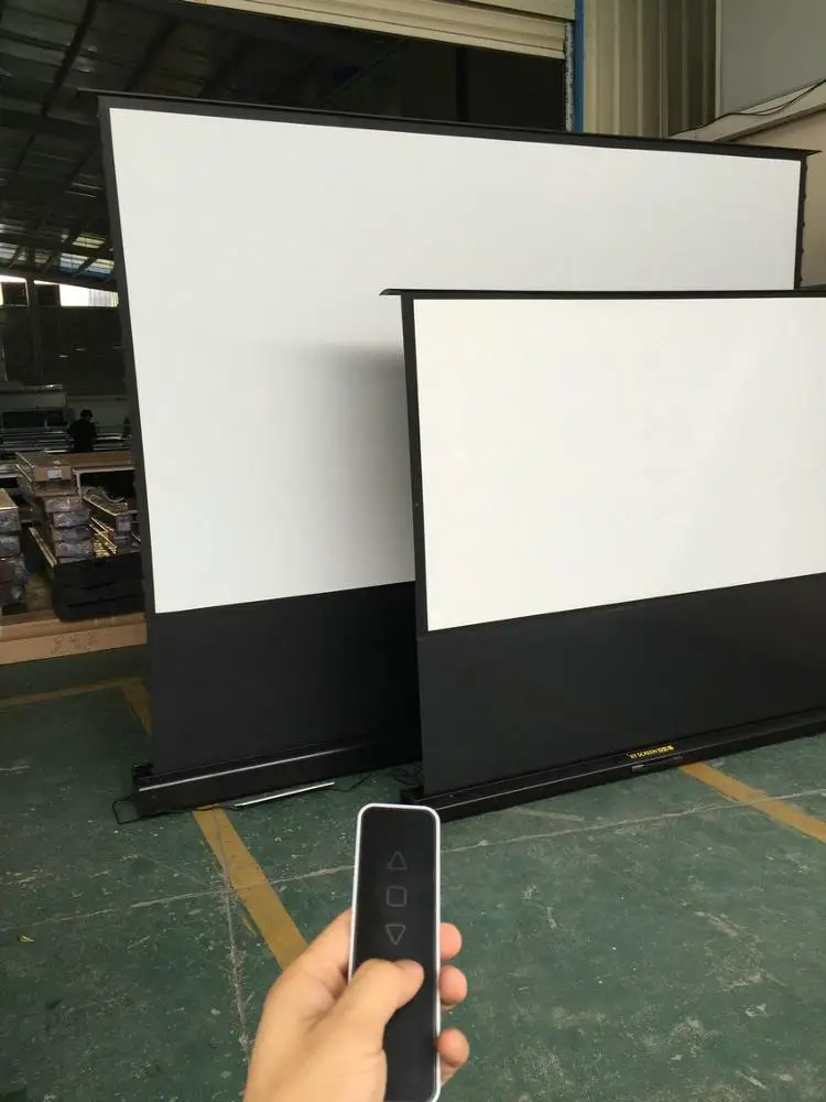 XYScreen 80 дюймов-100 дюймов портативный выдвижной Электрический напольный проектор