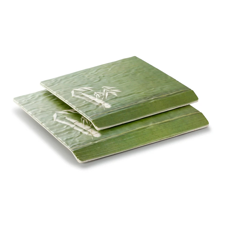 New design restaurant 100% melamine bamboo plates sets