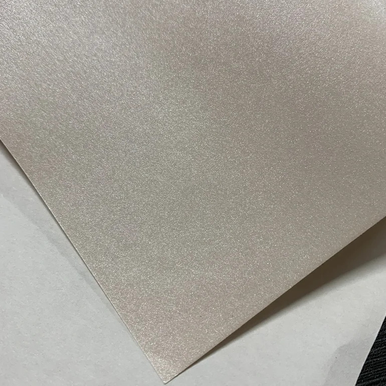 factory price double side120g pearl metallic paper for wrapping jewelry gift box