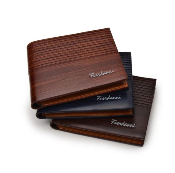 2021 Vintage Men Wallet PU Leather Brand Luxury Wallets Short Holder Clip Credit Card Money Bag