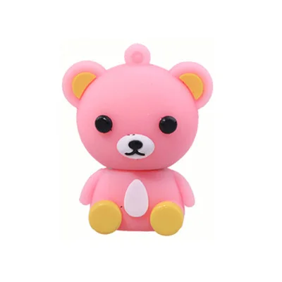 Popular OEM Design USB Flash Drive  Cartoon Bear Shaped Pendrive Memory Stick With Your Own Logo