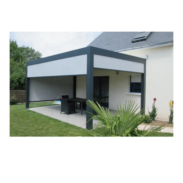 
Hot Sale Factory Best Price Motorised Aluminum Garden Pergola Folding Shades For Terraces 