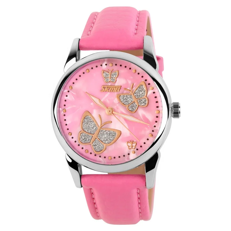 montre guangzhou watch wholesale market branded skmei 9079 stylish womens butterfly watches for girls