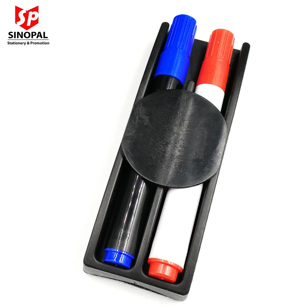 
Small MOQ Magnetic eraser pen holder with erasable marker pen 