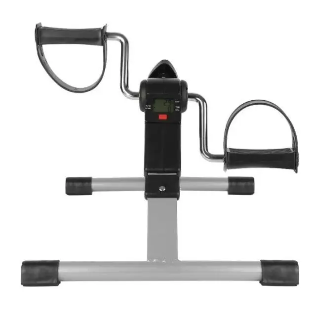 Under Desk Cycling Bike with LCD Display Sitting Pedal Exerciser Mini Stationary Bike For Legs and Arms Cycling Walking Exercise