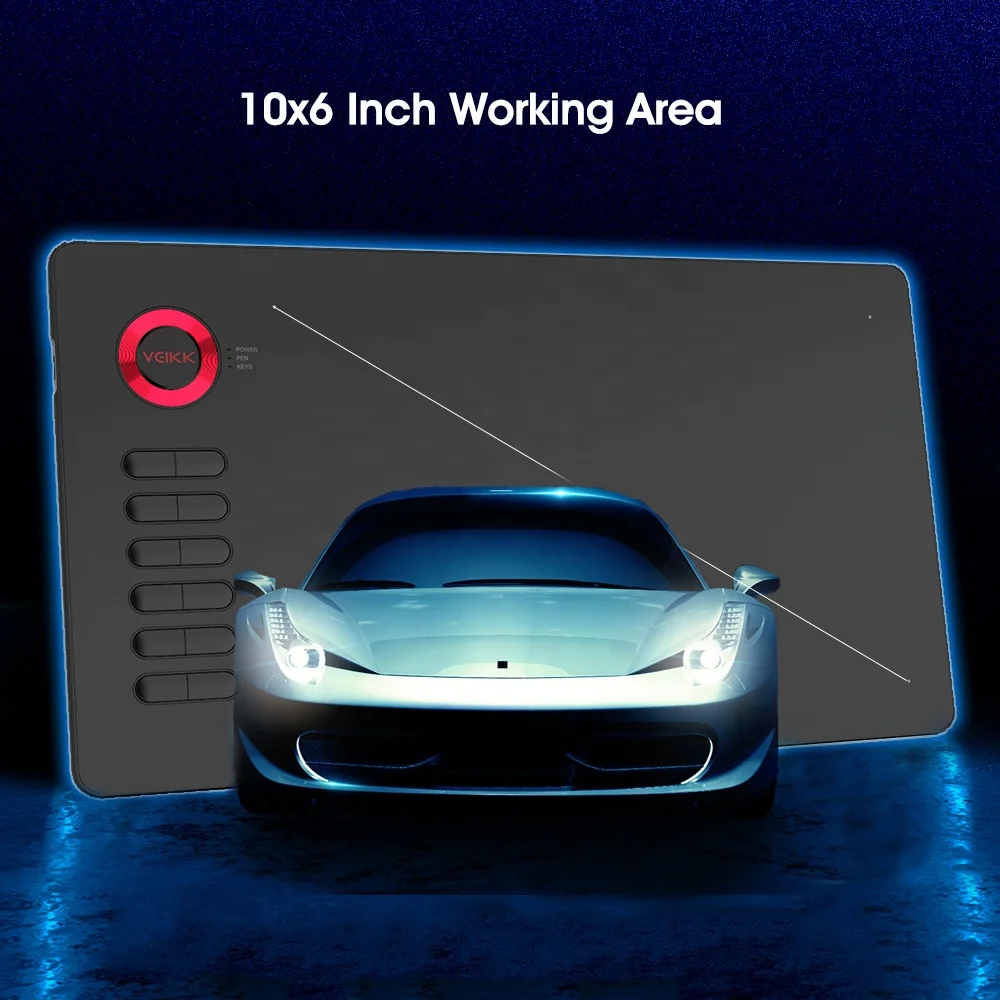 VEIKK A15 graphics tablet drawing software with express keys graphics tablet for 3d