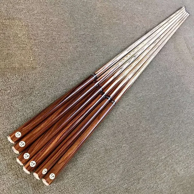 3/4 Snooker Cue Stick 10mm Tip Ash Wood Shaft  with Billiard Snooker Cue