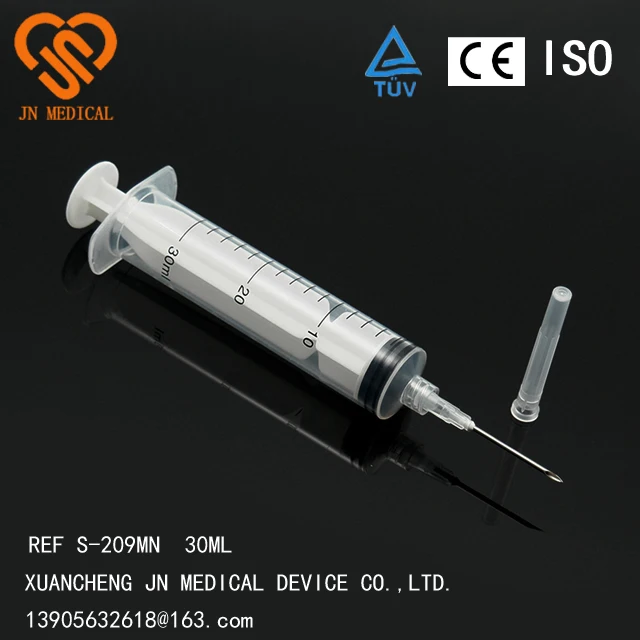 
3 Part Injection Plastic Syringes with or Without Needles 