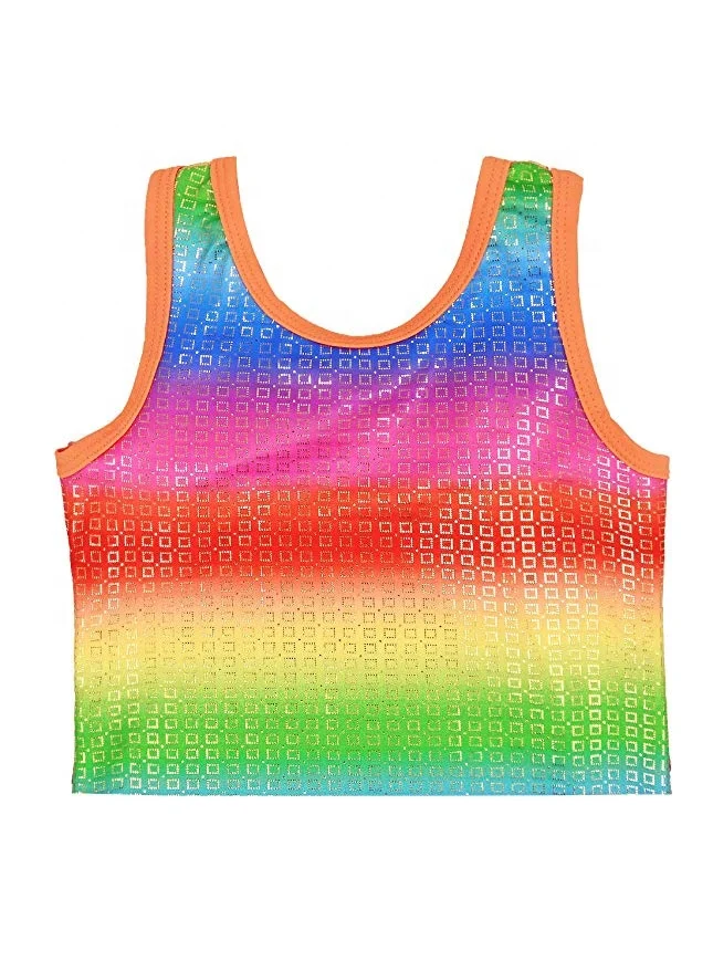 Ballet Tutu Colorful Rainbow  Little Girl One-Piece Gymnastics Leotard Dance Clothes