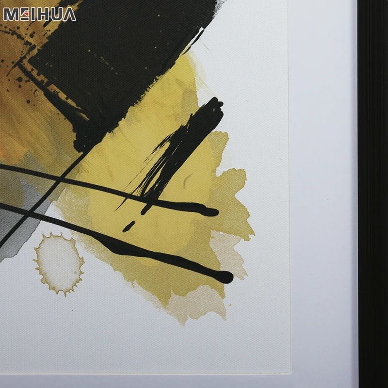 Cheap price picture frame photo frame designs painting on bedroom with paper mat