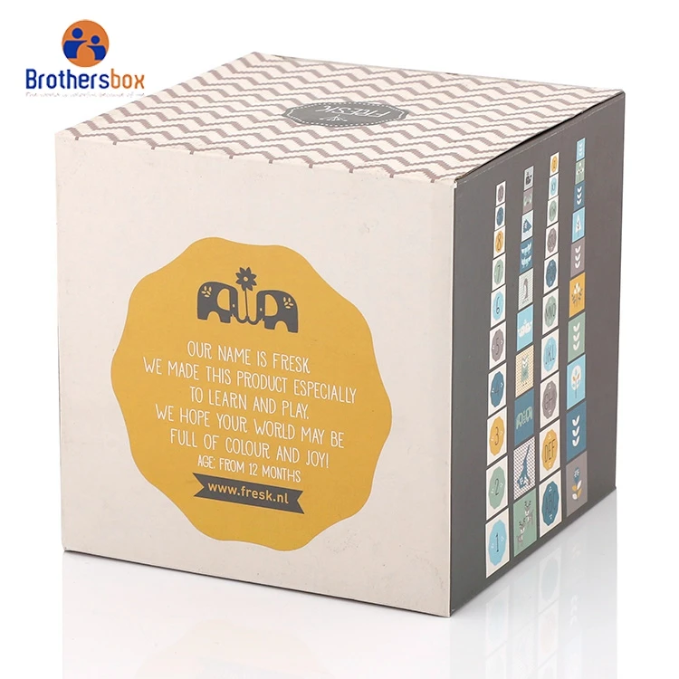 Personalized Handmade paper animal kids interlocking building block toys building block