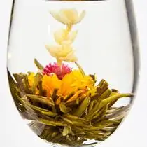 Handmade organic flowering jasminer x4-1u loss weight Blooming Tea ball gift packing box