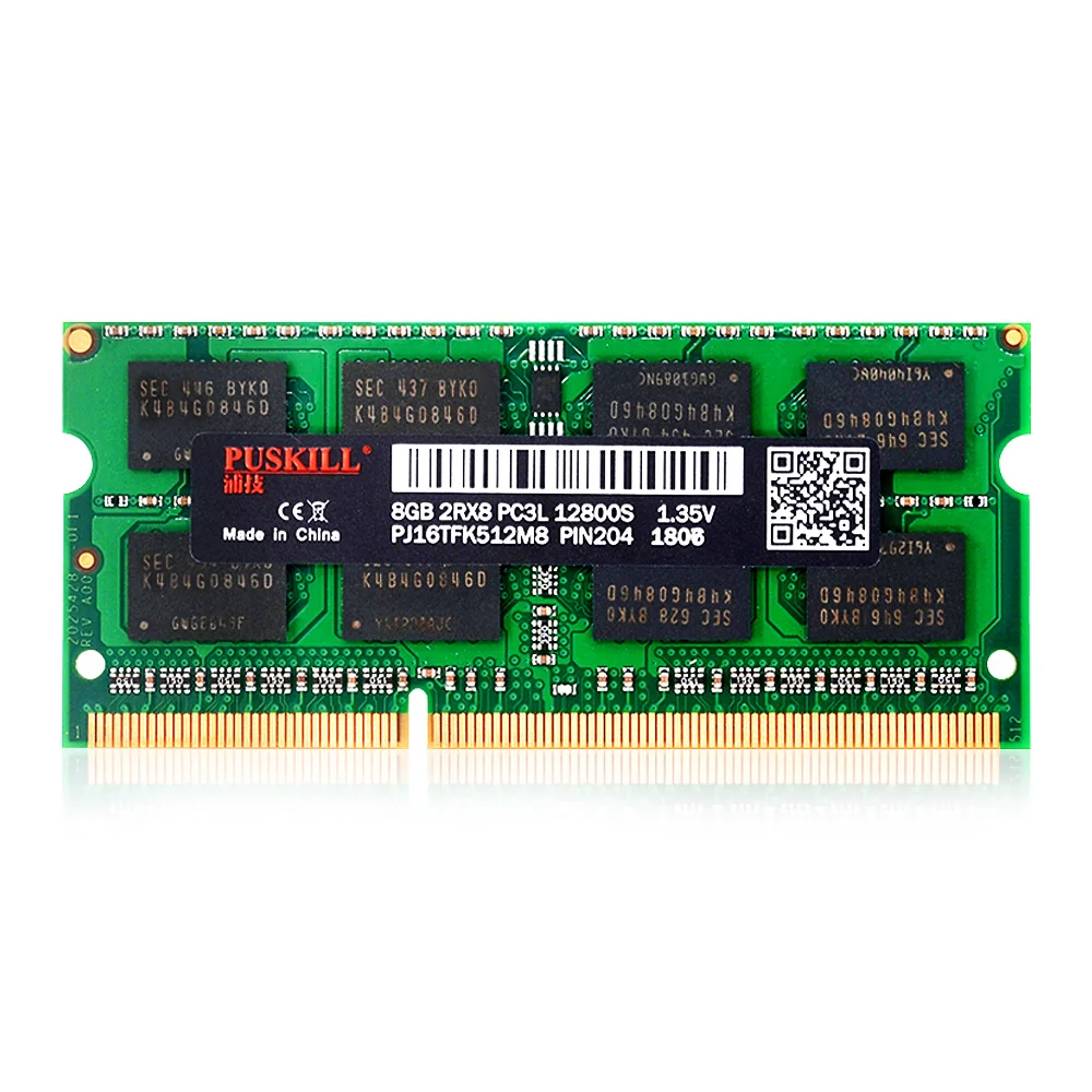  Совместим со всеми оперативными памятями для ноутбуков 8 ГБ ddr3 1600