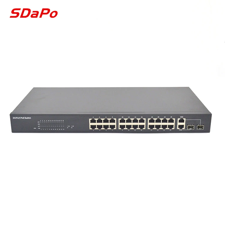 SDAPO PSE2624GSR общая мощность 350 Вт подключение 8MP управляемый переключатель