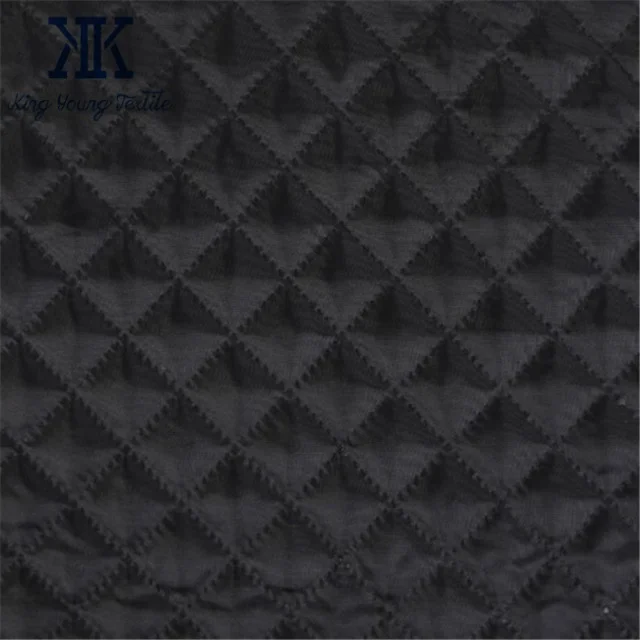 ultrasonic quilted fabric for varsity jacket / quilted down coat fabrics / quilted padding fabric