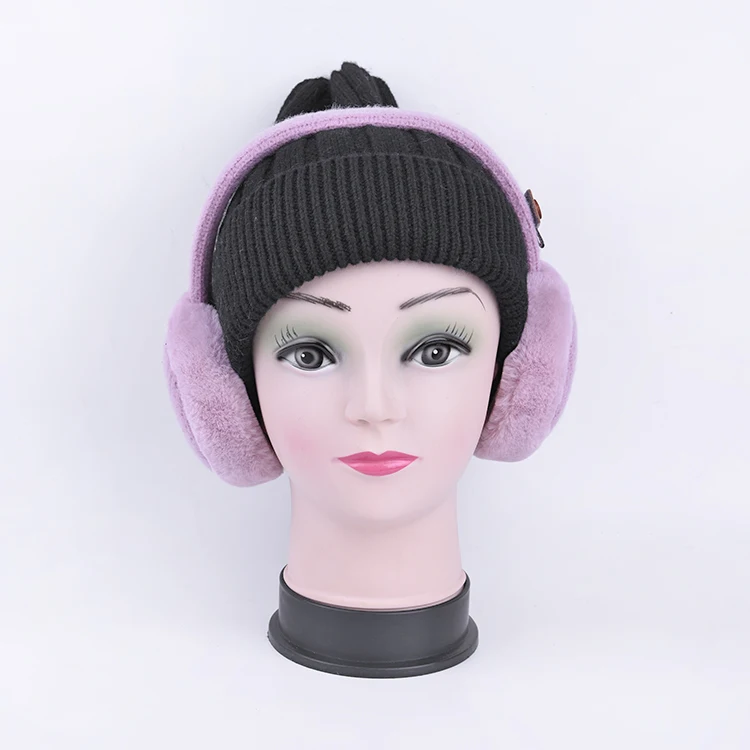 Высокое Качество Наиболее Приветствовали Розовый взрослых теплые наушники для женщин зима