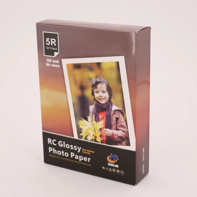 Hellen Hot Selling High Quality 260gsm Premium Waterproof RC Glossy/Matte/Lustre/Silky Photo Paper a4