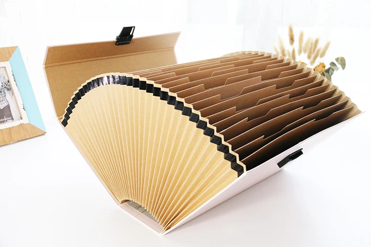 Many Color Decorative Customized Types of File Covers A4 Size Poly Document Accordion Expanding File Folder