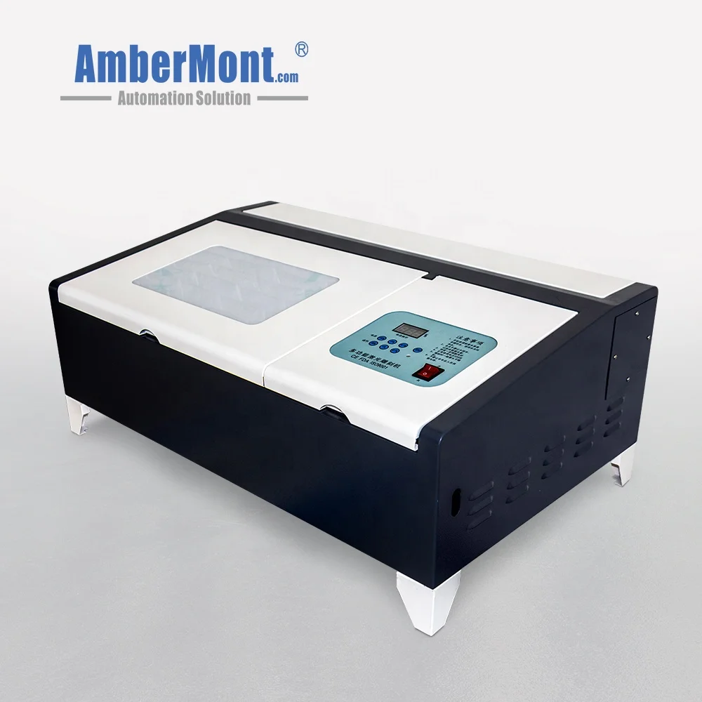 Polymer Rubber Pad Wood Pre-ink Stamp MINI Portable Desktop CO2 Laser Engraving Making Machine