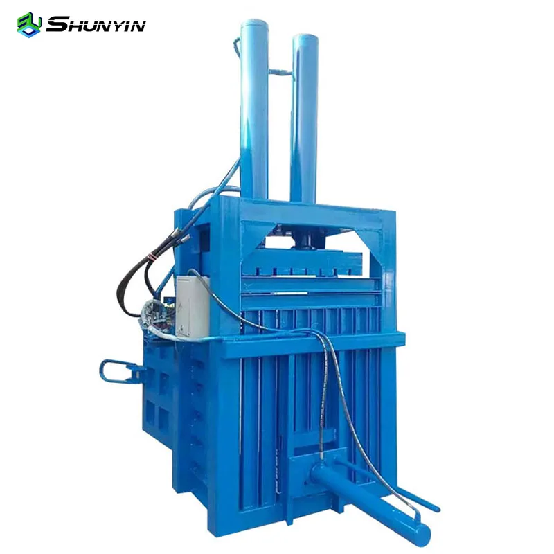 Electric Vertical Hydraulic Cotton Baling/ Textile Cloth Recycling Bailing Machine on a hot sale with high quality assurance