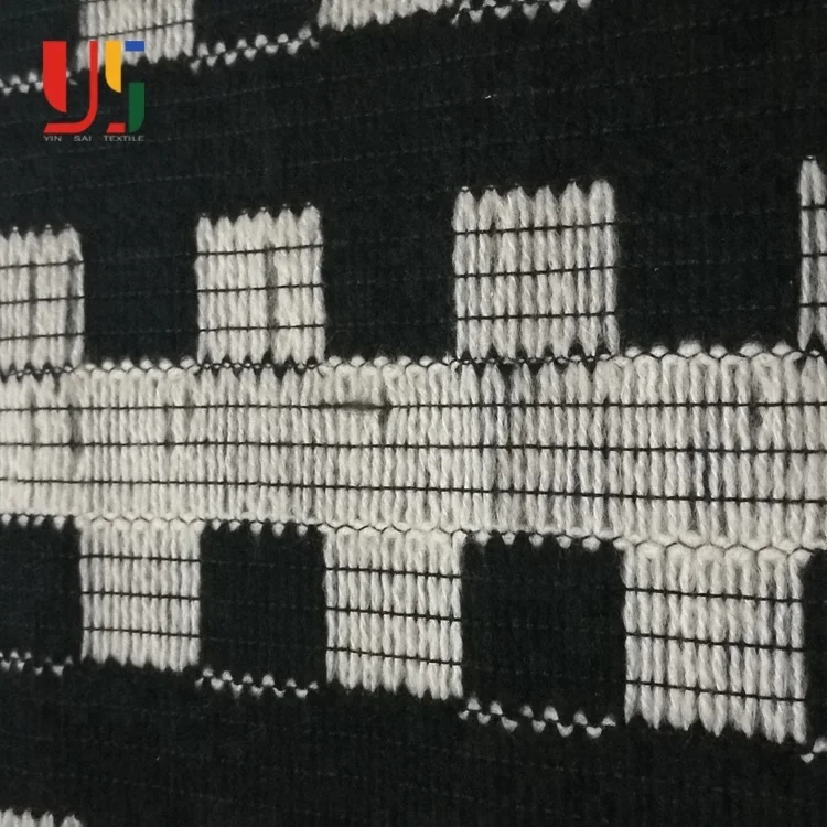 Жаккардовая ткань люрекс утка окрашенная пряжа жаккардовые Хачи пользовательские печатные трикотаж трикотажная ткань