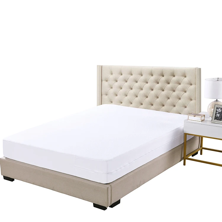 
Best Seller 10 Years Warranty Queen Size Terry Cloth Waterproof Mattress Protector with zipper 